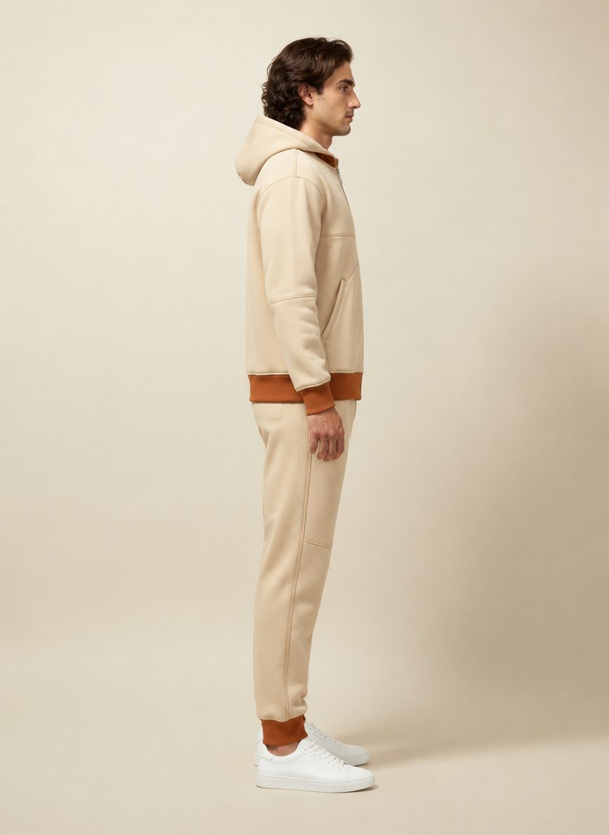 Grid Stitch Hoodie — view at 90°