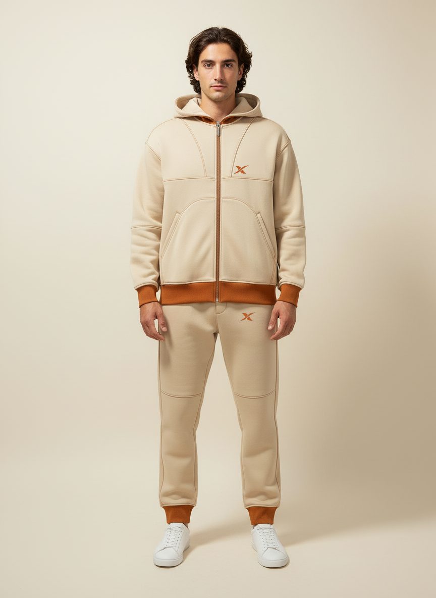 Grid Stitch Hoodie — Original / M