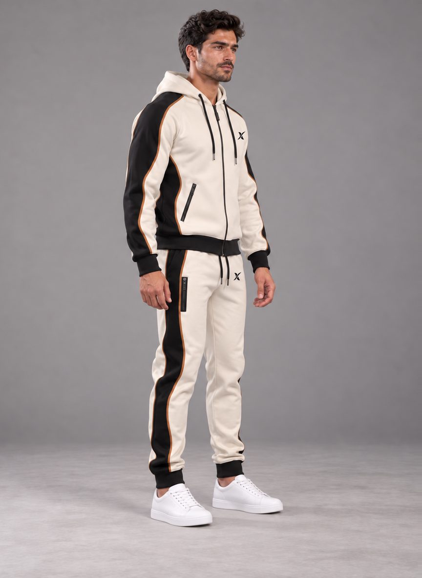 Capuche Zip V3 — vue à 45°