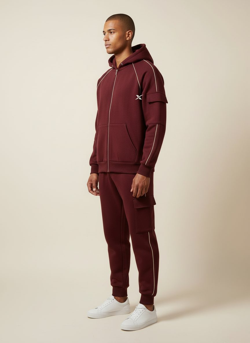 Cargo Zip Capuche — vue à 45°