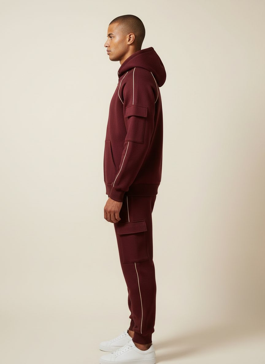 Cargo Zip Capuche — vue à 90°
