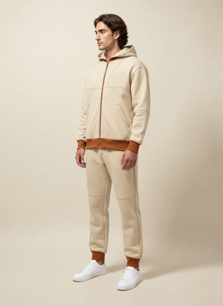 Grid Stitch Hoodie — view at 315°